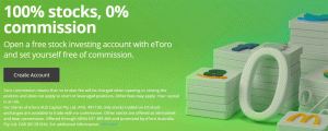 no commission on US stock at ETORO