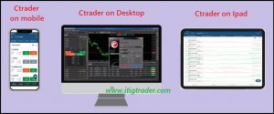 Ctrader platform on devices include desktop and mobile and ipad